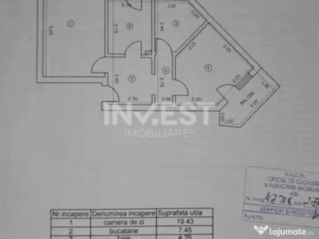 Apartament 2 camere decomandat - etaj intermediar - Baza 3 