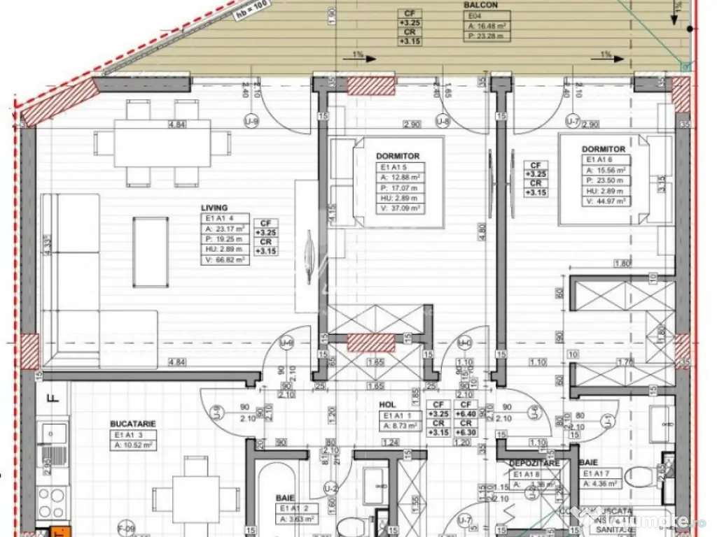 Apartament 3 camere cu loc de parcare – imobil tip boutiqu 