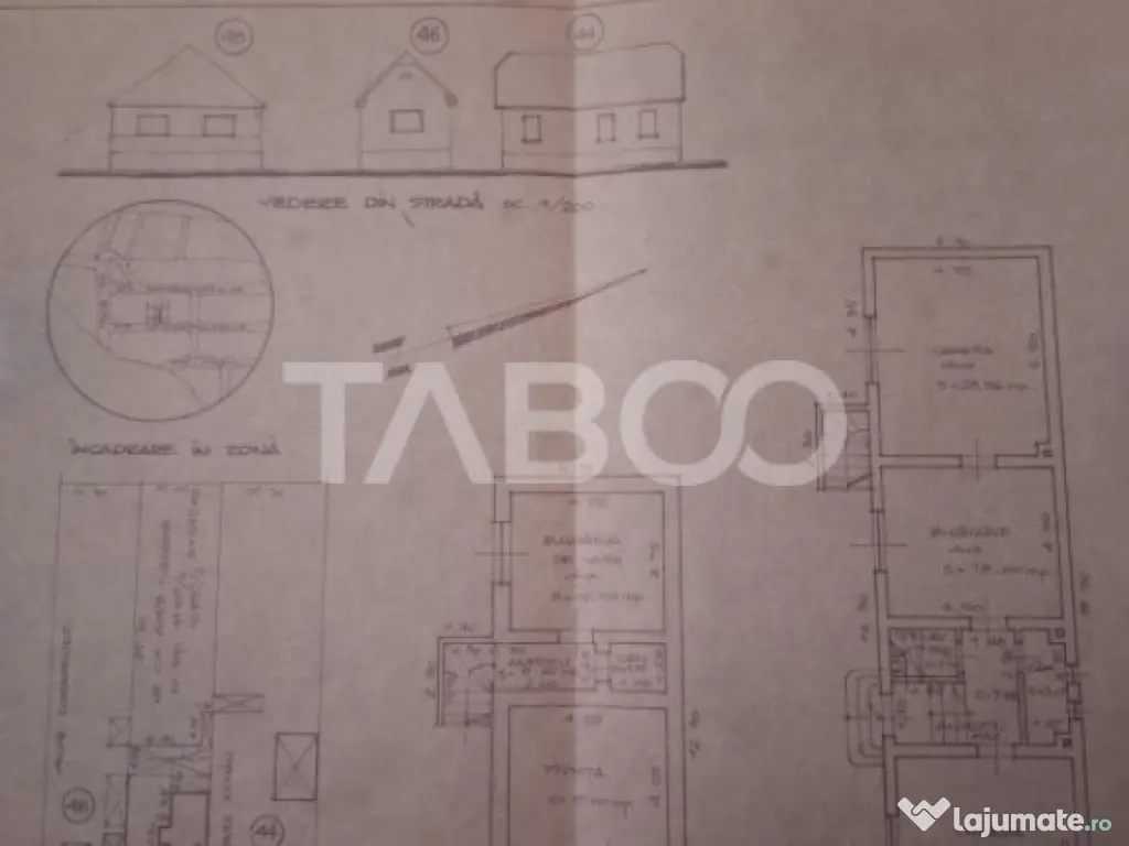 Casa de vanzare cu 3 camere si gradina in zona Turnisor Sibi 