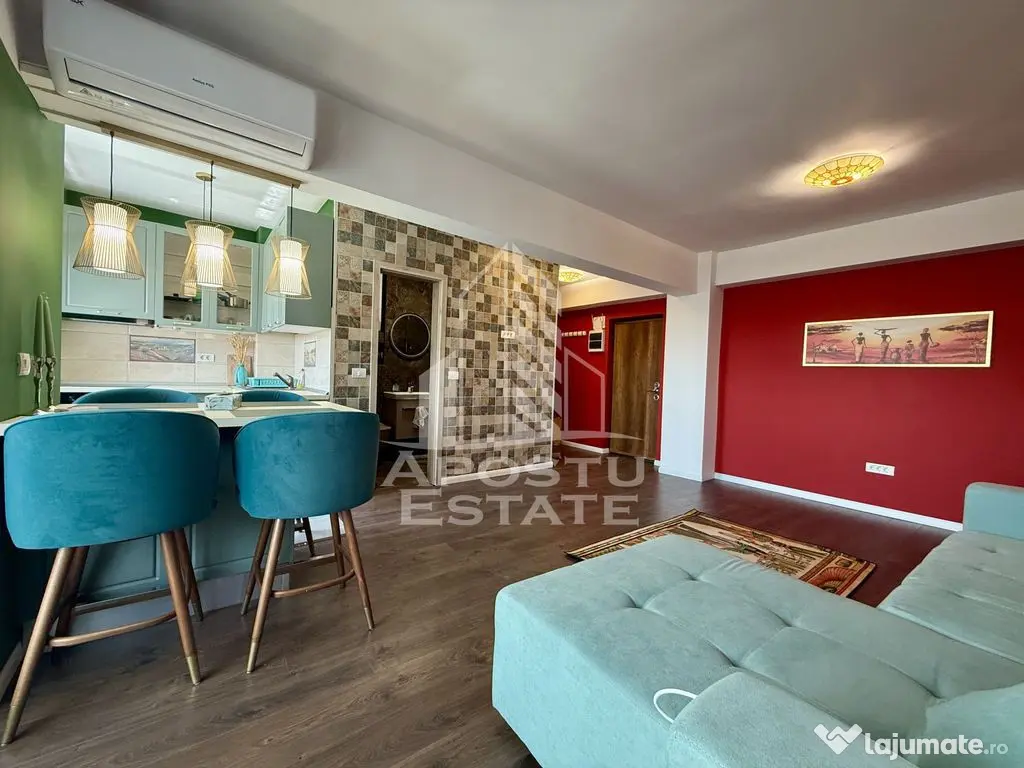 Apartament tip studio, etaj intermediar, centrala proprie... 