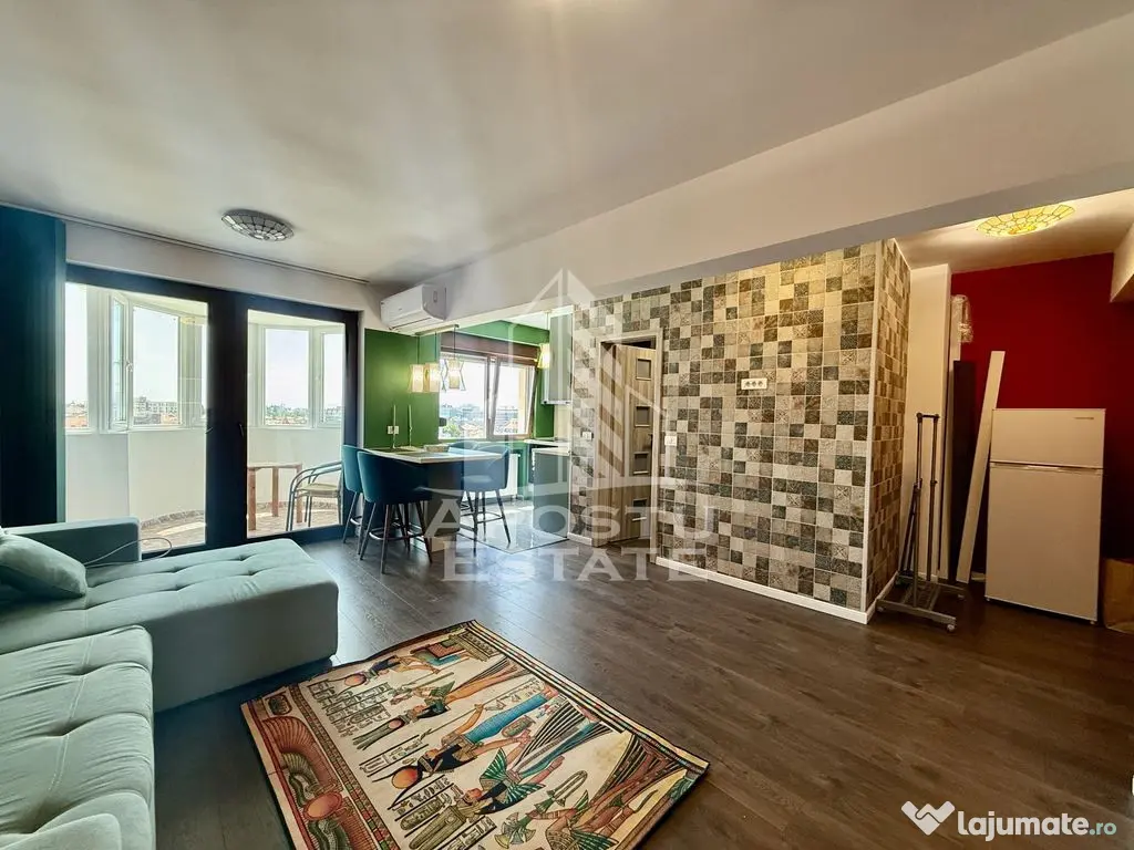 Apartament tip studio, etaj intermediar, centrala proprie... 