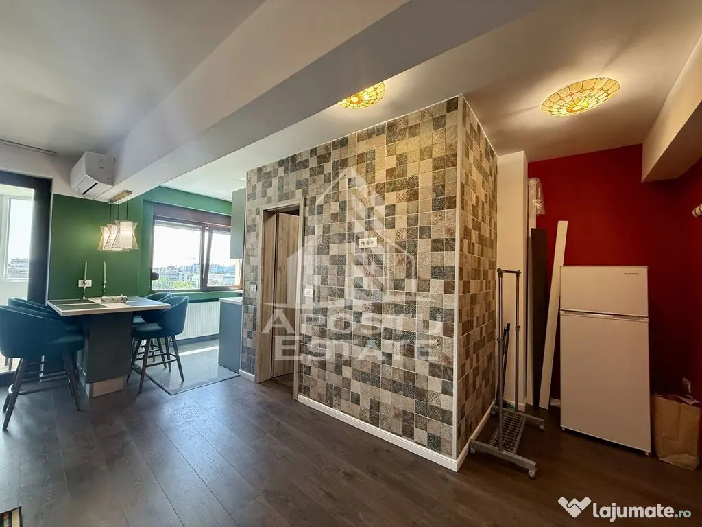 Apartament tip studio, etaj intermediar, centrala proprie... 