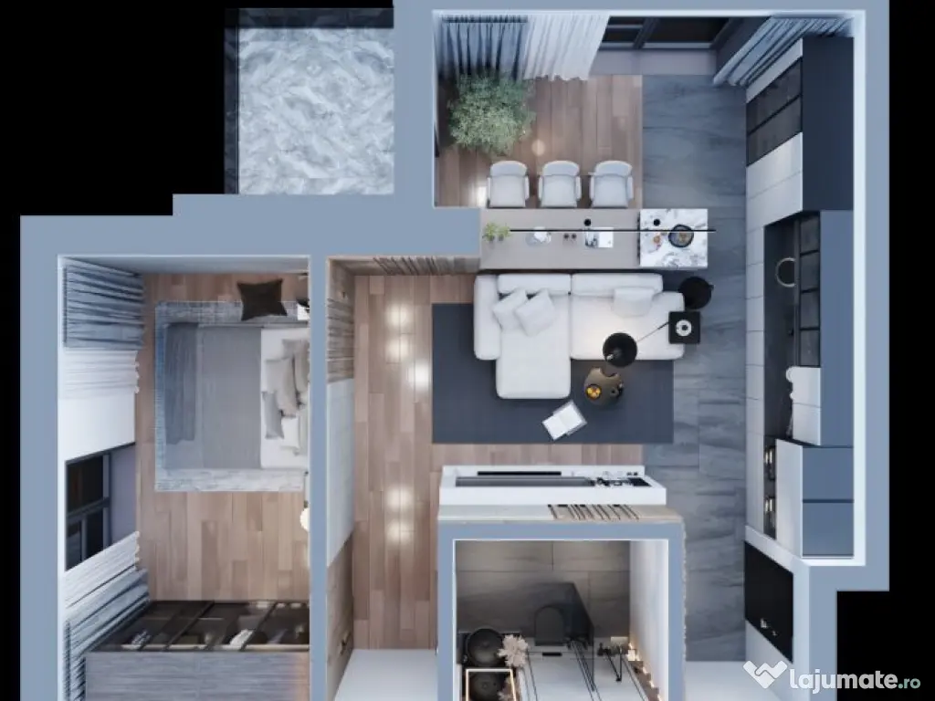 APARTAMENT CU 2 CAMERE, OPEN SPACE, PODUL DE FIER, ROSETTI 