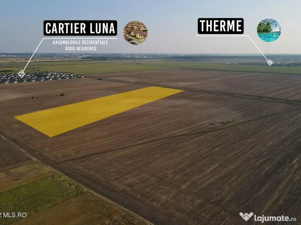 Balotesti - Cartier Luna, teren cu utilitati 27840 mp, de... 