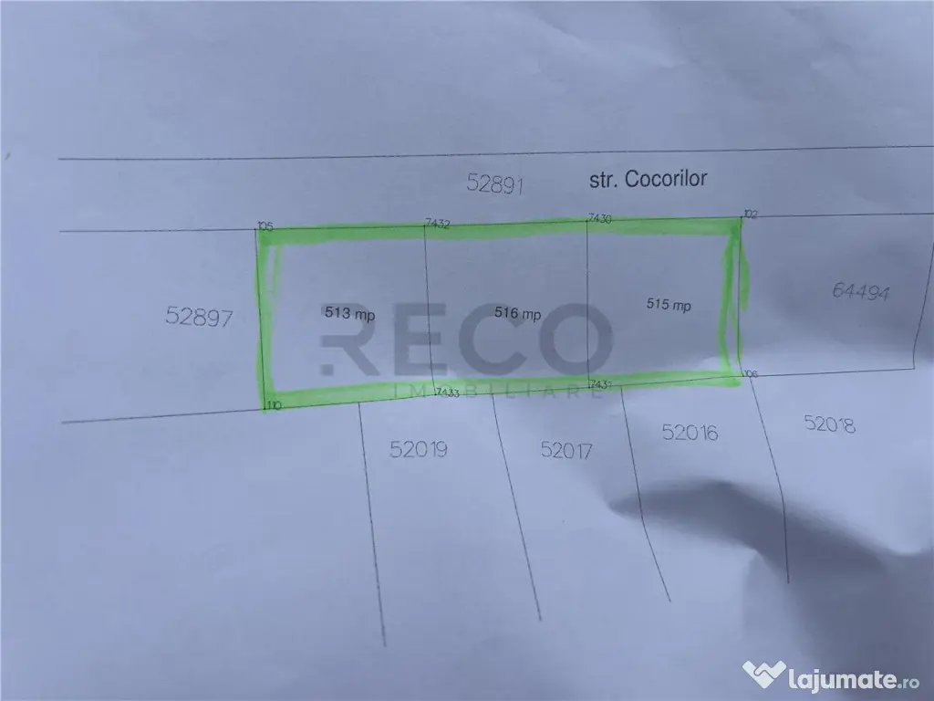 RECO Imobiliare teren Sanmartin 