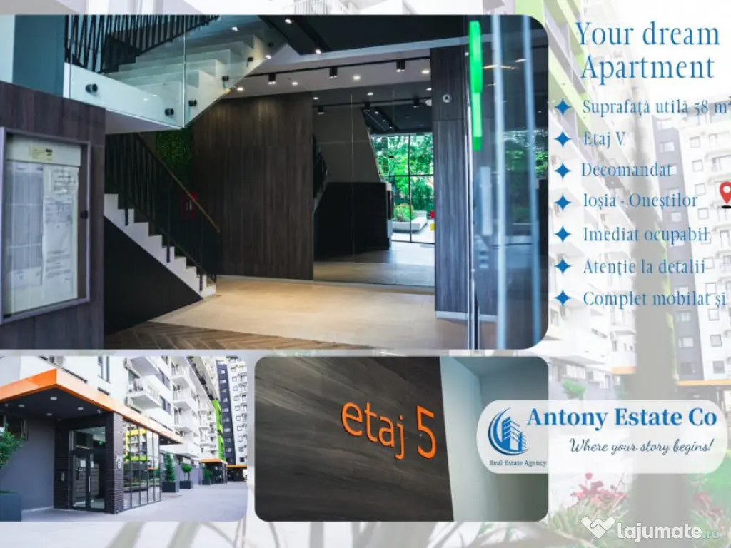 Apartament de inchiriat, 2 camere, decomandat, Prima Onestil 