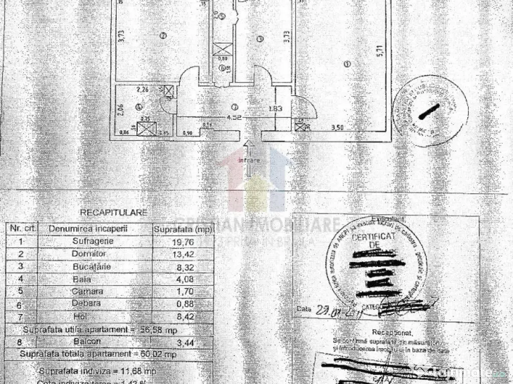2 camere confort 1 Decomandat, etaj intermediar, Dorobanti-S