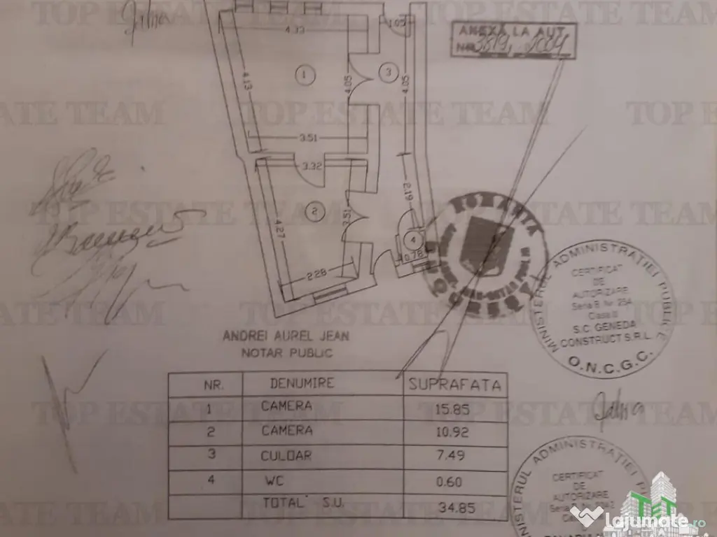 Apartament cu 2 incaperi, de , Cismigiu 