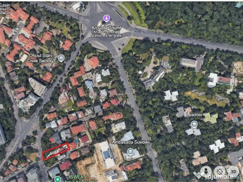 Spatiu comercial cu teren Arcul de Triumf 