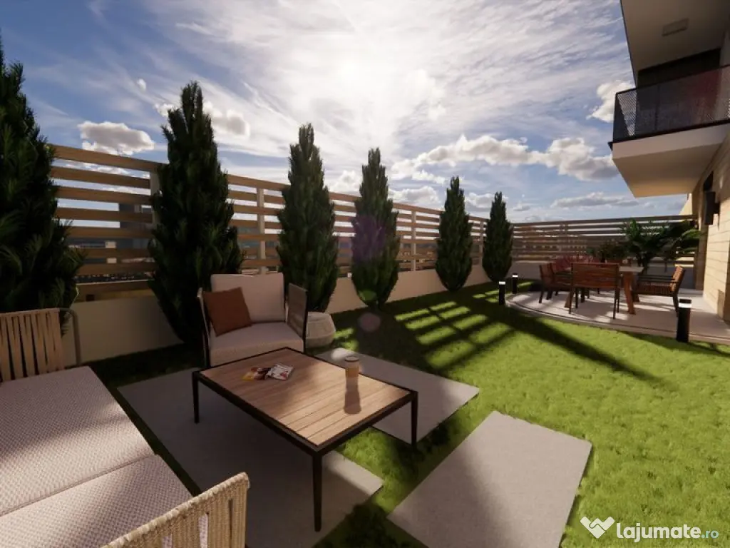 SINGURUL APARTAMENT CU GRADINA DIN NOUL BLOC R39, ARED RED 9 