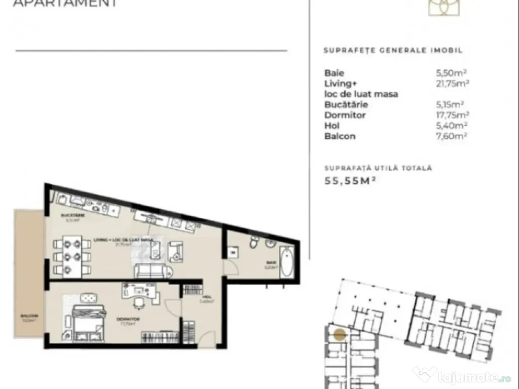 OPORTUNITATE ! Apartamente 2 camere, la cel mai mic pret din