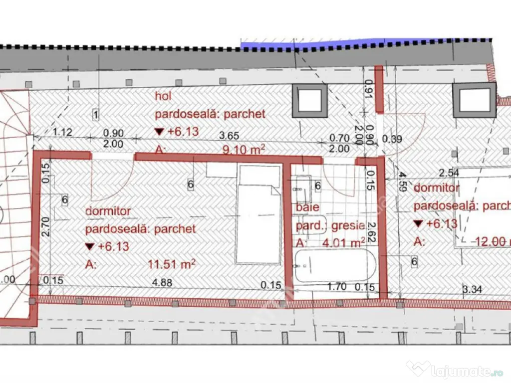 Apartament la cheie cu 3 camere 2 bai constructie noua zona 