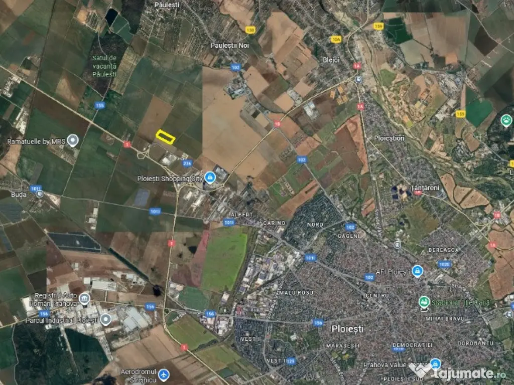 Metro Ploiesti - Paulesti, vanzare teren 39.144mp. 