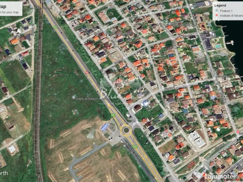 Teren intravilan 2.500 mp – Ovidiu, deschidere la DN2A 