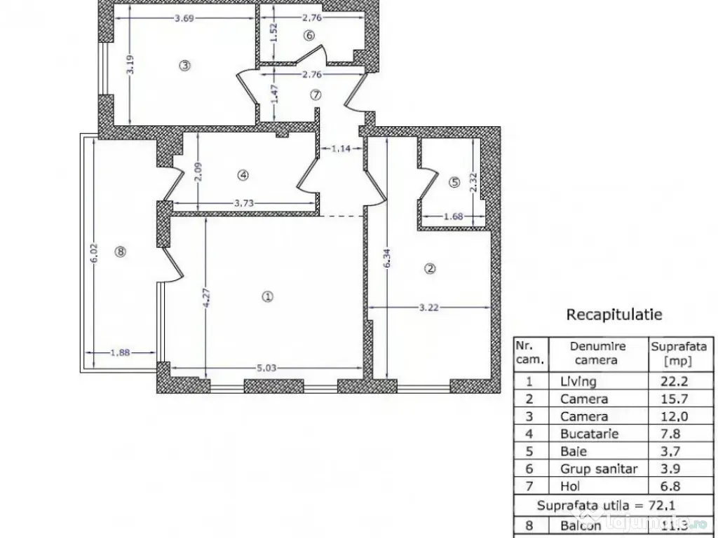 Apartament cu 3 camere The Suburb Buftea 