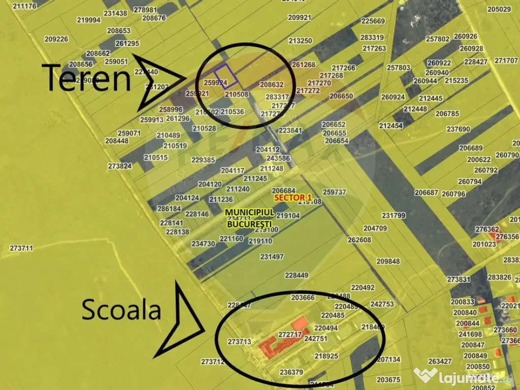 Teren 930 mp Sisesti/Drumul Piscul Mosului 
