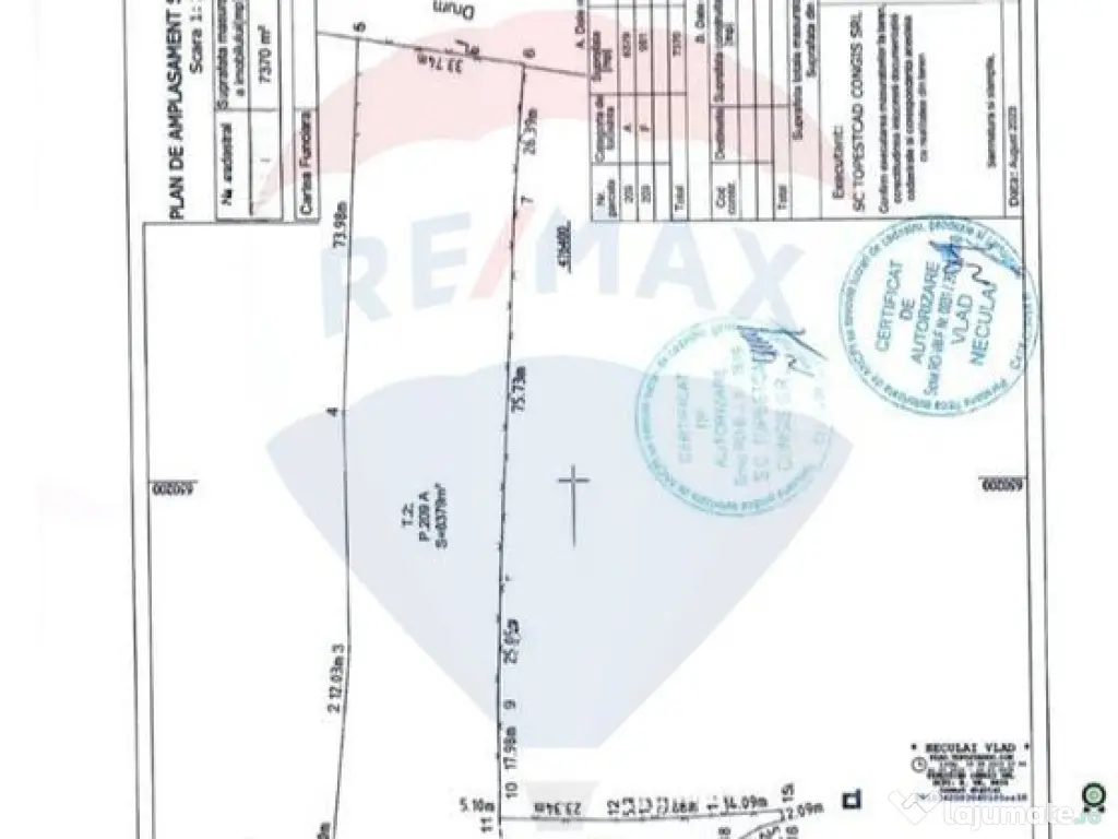 Teren intravilan 7370 mp in comuna Mera