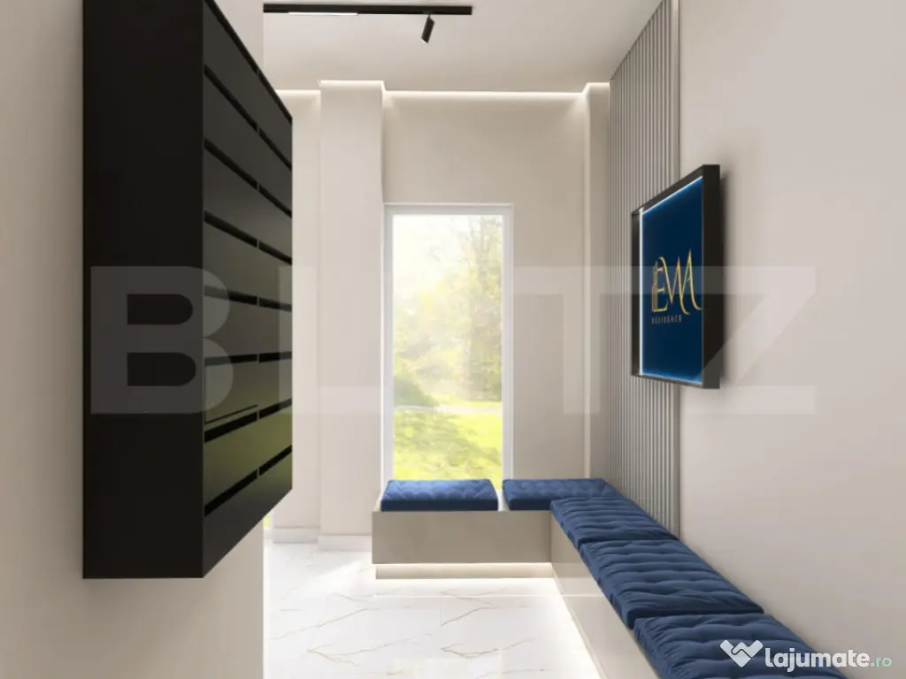 Apartament nou modern, 3 camere, centrala pe gaz si panouri