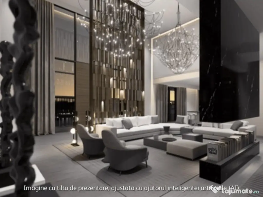 Casa de lux moderna cu 12 camere si piscina - Design minimal 