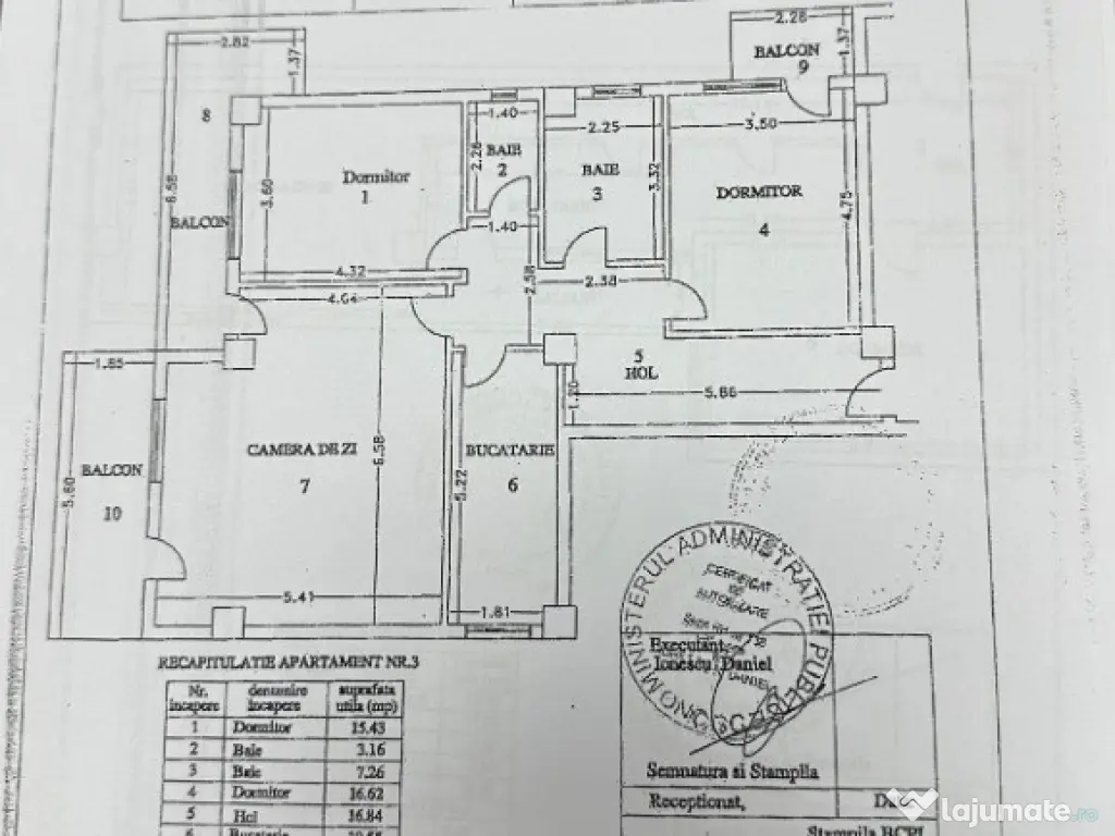 Vanzare apartament 3 camere Ploiesti - str Tudor Vladimirescu 