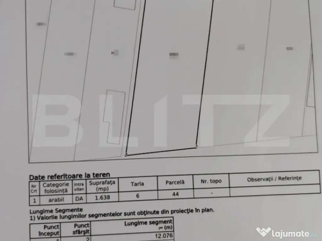 Teren intravilan, Carcea 3081 mp, zona Metro / Robest