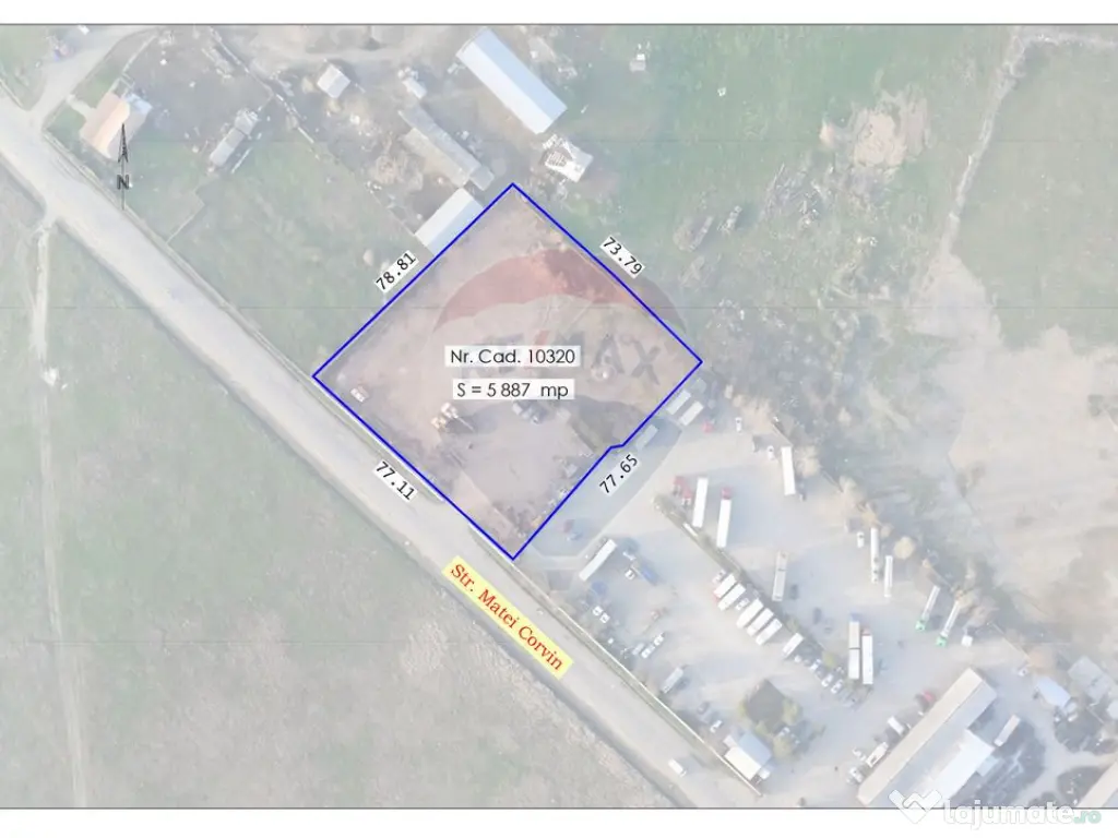 Teren de închiriat – 5887 mp, Str. Matei Corvin, Oradea 