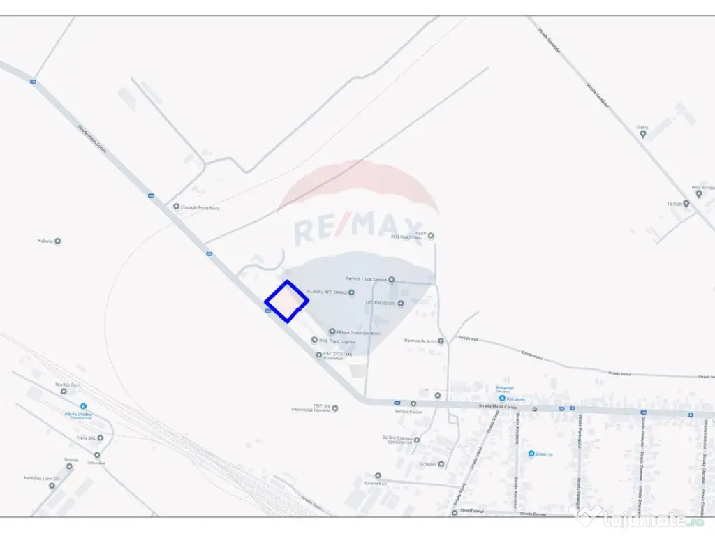 Teren de închiriat – 5887 mp, Str. Matei Corvin, Oradea 