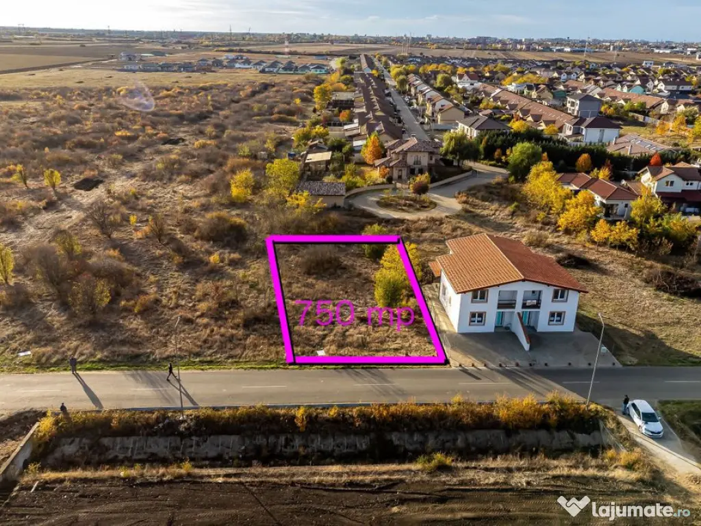 Teren 750 mp cu toate utilitățile | Via Carmina | proie...
