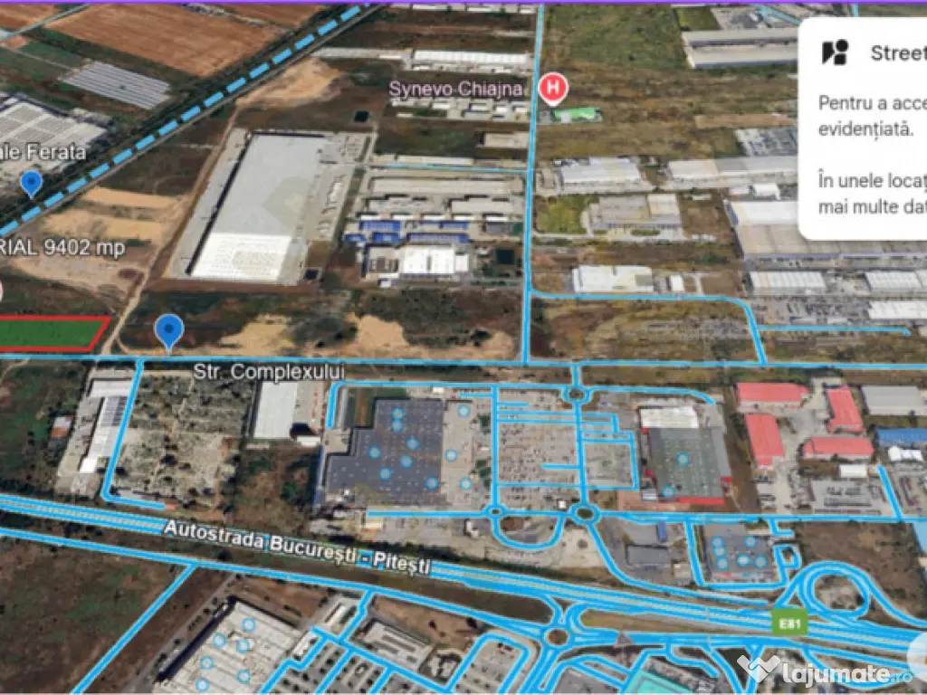 Teren industrial – zona logistica Chiajna, Carrefour Milit 