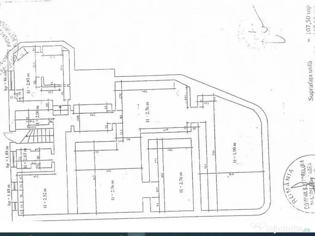 Zona Unirii Carol stradal S+P +1+M 370 mp de Vanzare 