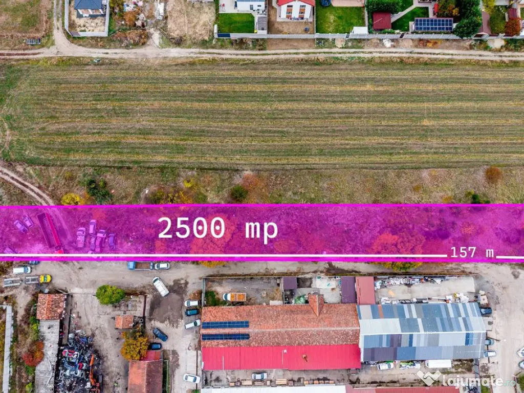 Teren de 2500 mp, cu posibilitate de parcelare în Bujac ... 