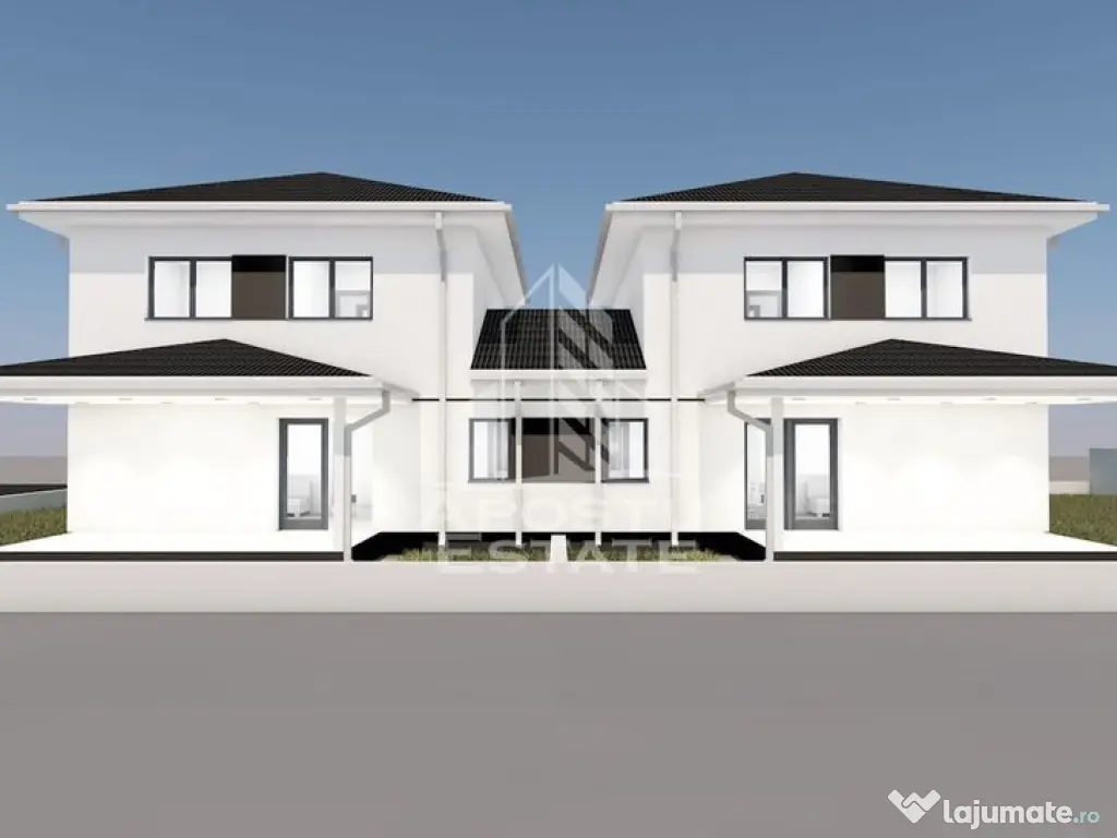 Duplex despartit prin camera tehnica, 4 camere, 3 bai,Mos...