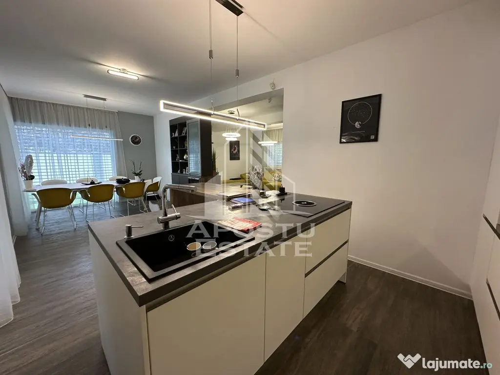 Duplex cu 4 camere complet mobilat si utilat 