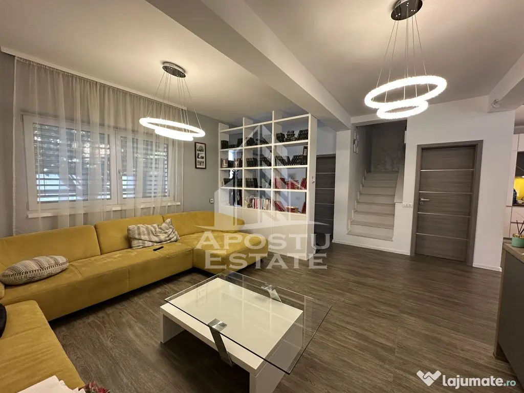 Duplex cu 4 camere complet mobilat si utilat 