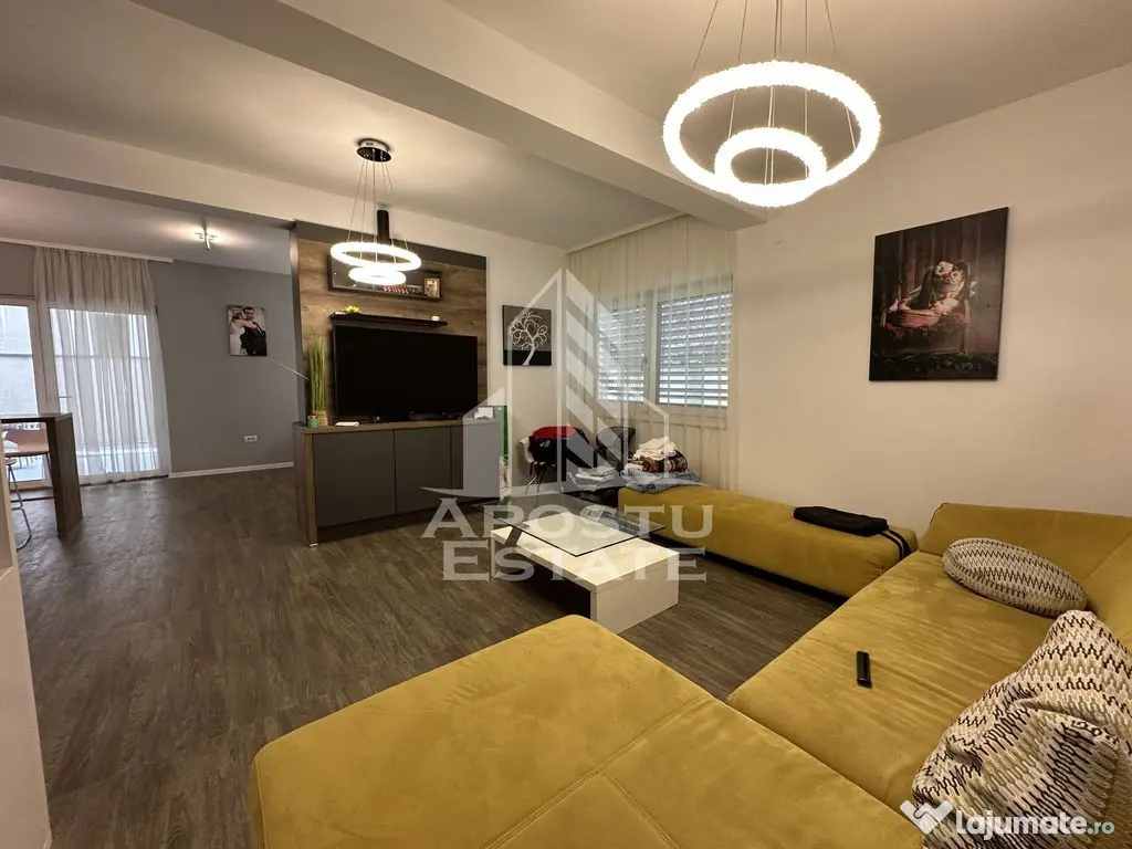 Duplex cu 4 camere complet mobilat si utilat 