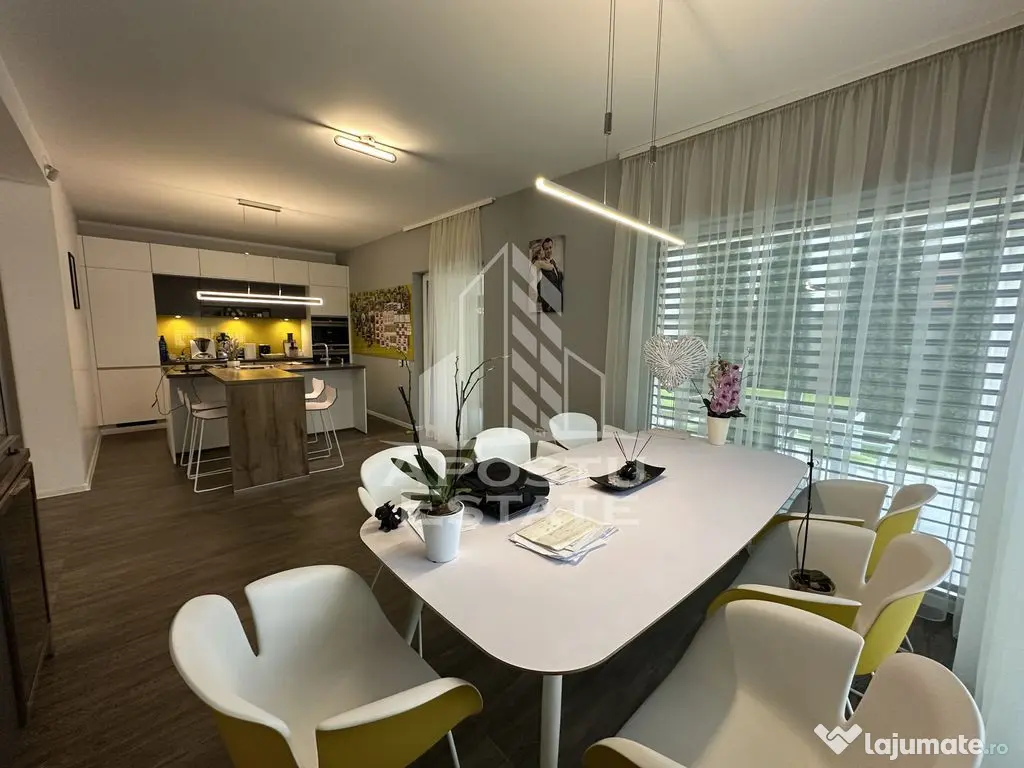 Duplex cu 4 camere complet mobilat si utilat 