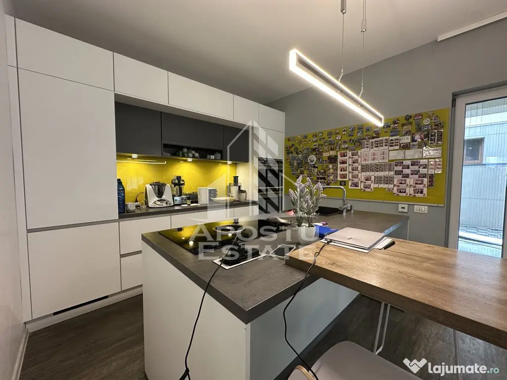 Duplex cu 4 camere complet mobilat si utilat 