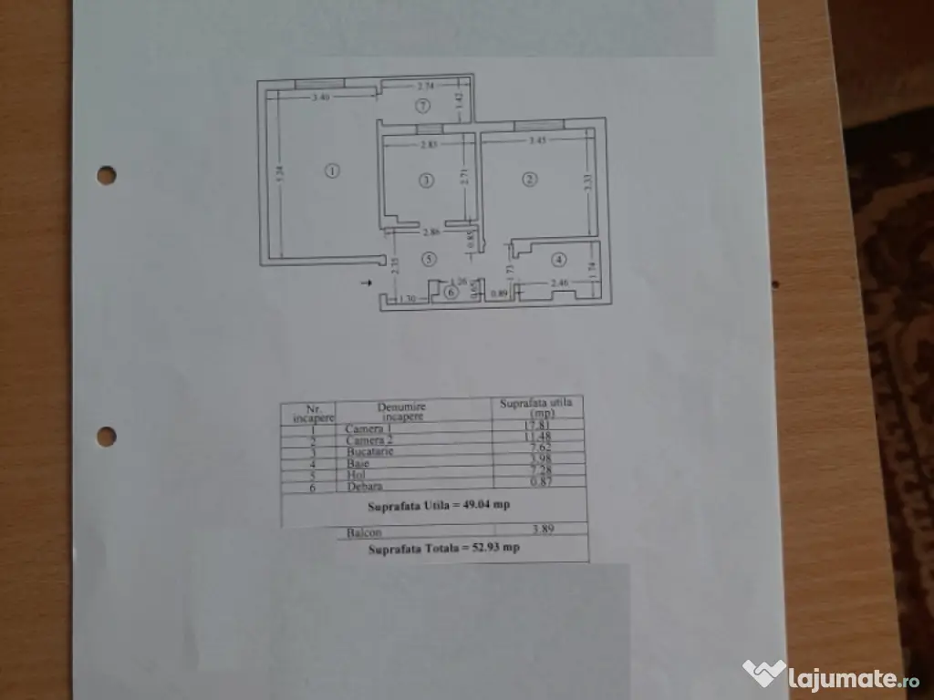 Apartament 2 camere de vanzare in zona Anda, Constanta
