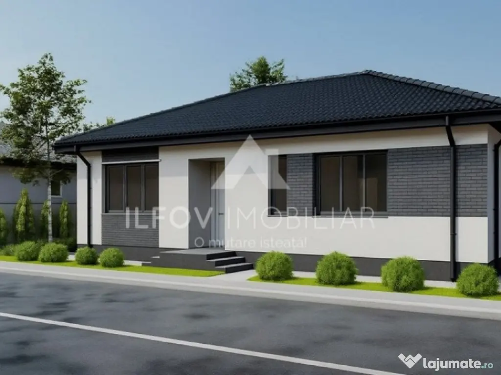 Tunari, casa parter, 120mp, lot 337mp, Green Place 
