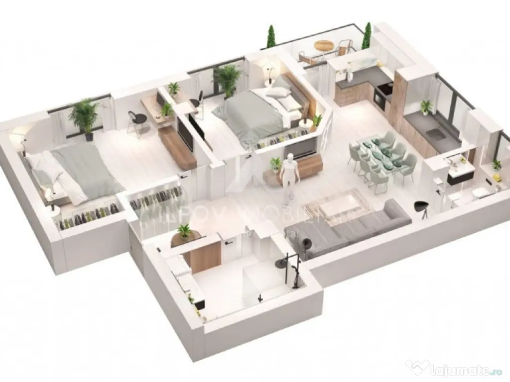 Westside Residence Otopeni, apartament 3 camere, 2 bai, et.1 