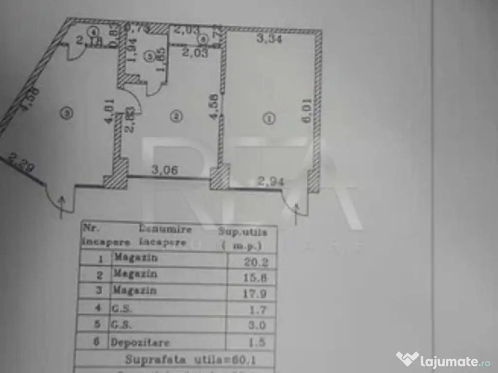 Spațiu Comercial Stradal 60 mp – Crângași 
