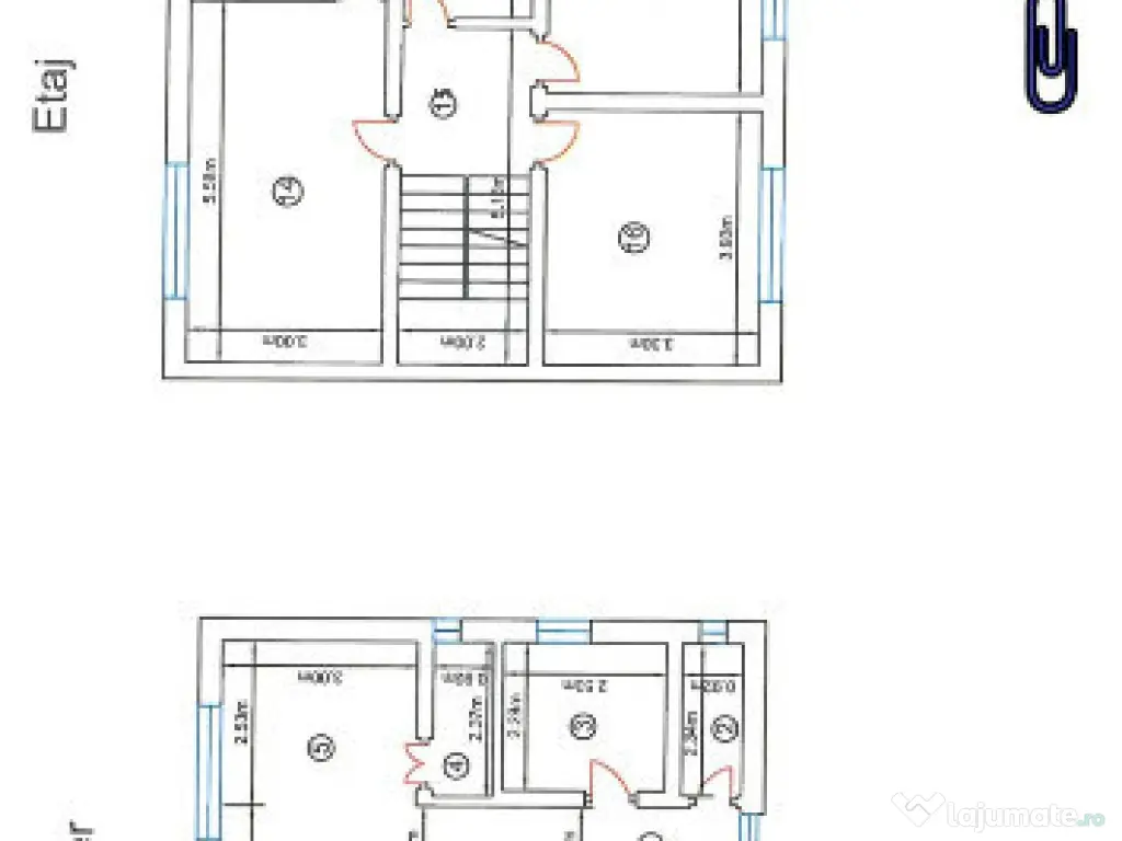 Vand casa in duplex in Deva, semifinisata, zona Garii (peste linie) 
