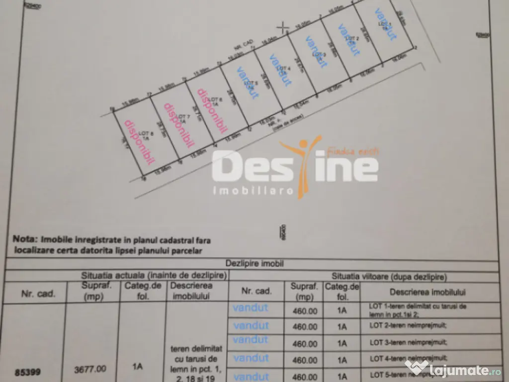 MIROSLAVA, teren 460 mp, 40.900 euro