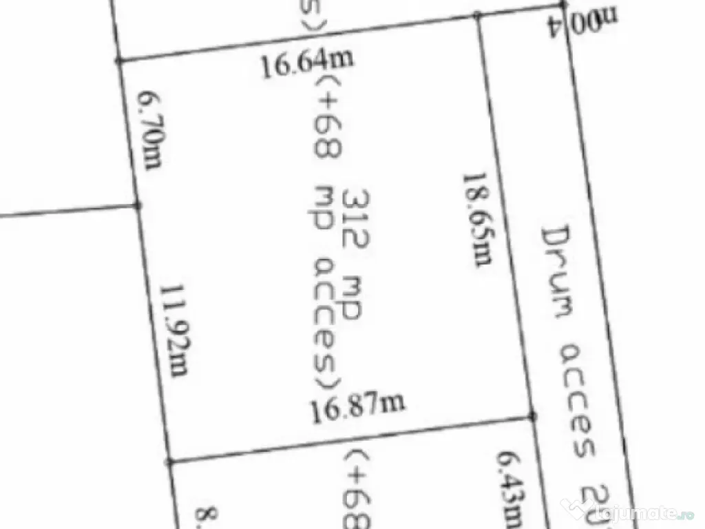 Teren 1135 mp Bariera Valcii, aproape de Bordei, ideal const