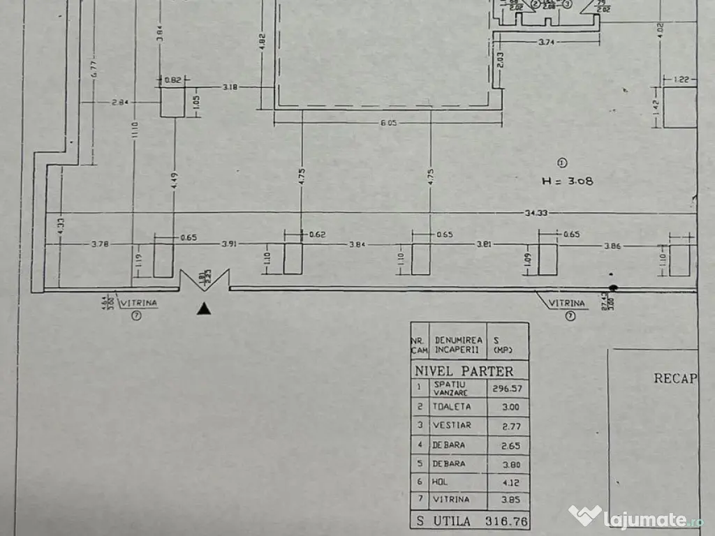 Zona Metrou 1 Mai Calea Griviței 160 mp ideal market 