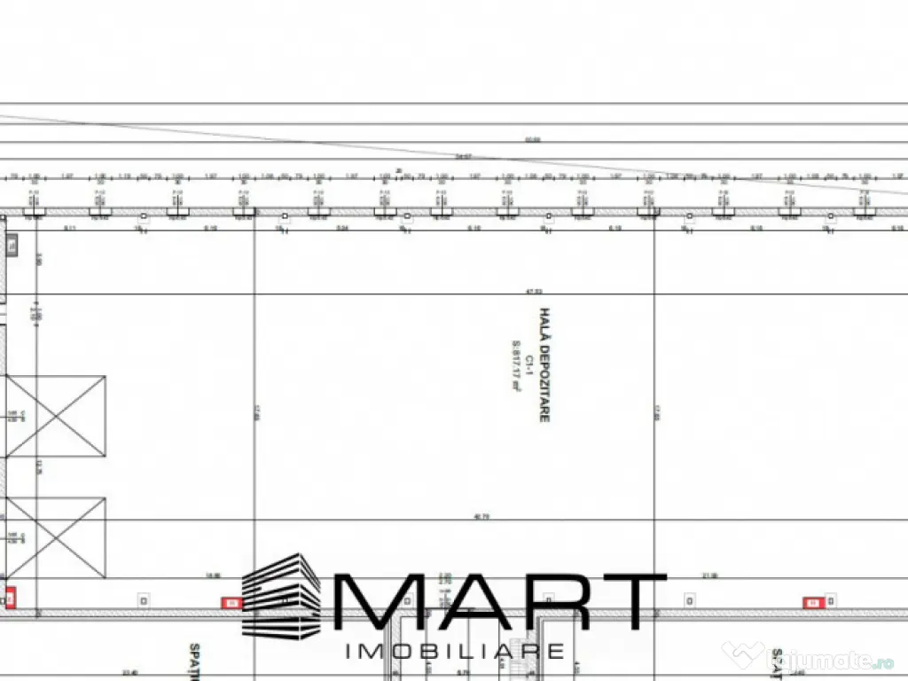 Hala 850mp zona industriala Vest 
