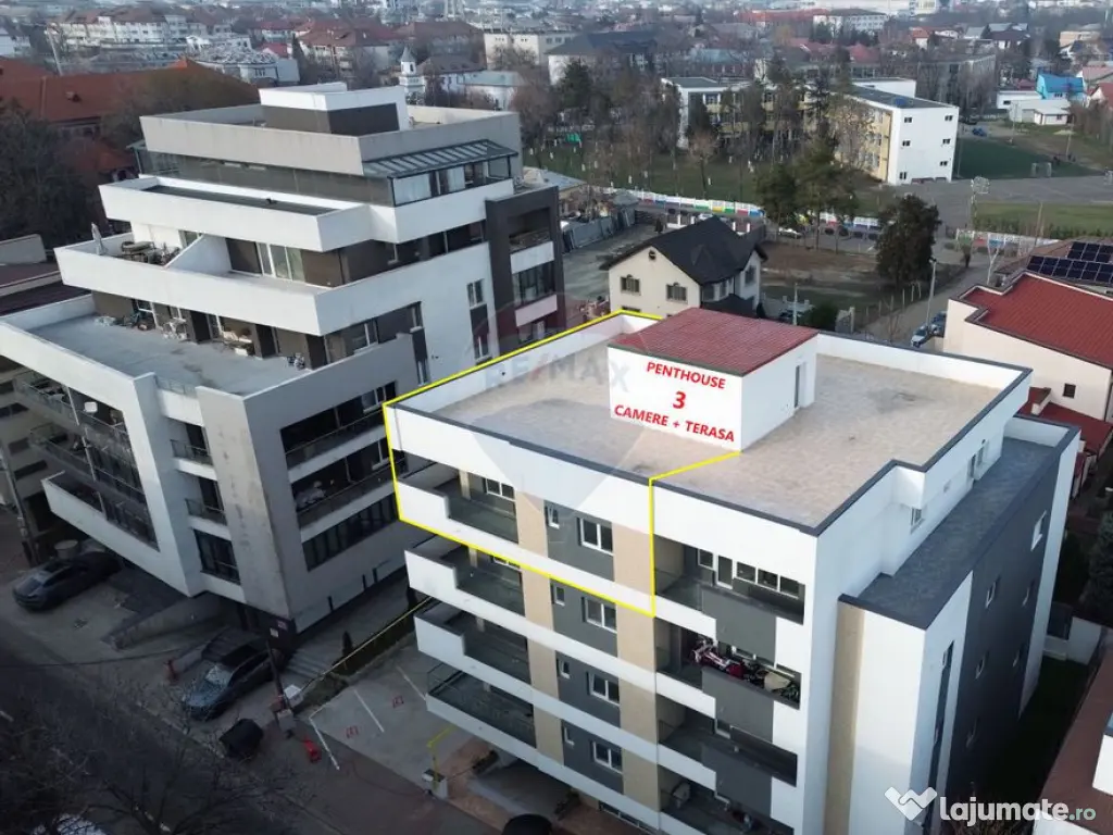 PENTHOUSE (3 camere + terasa amenajata) 