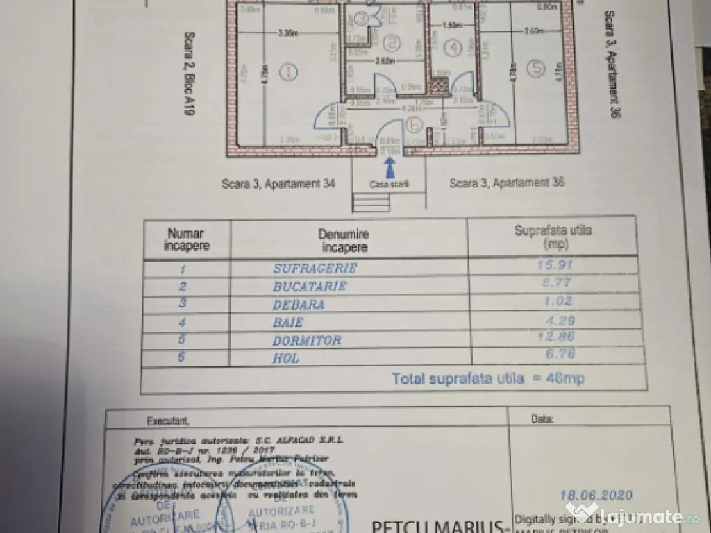 APARTAMENT DE VANZARE CU 2 CAMERE