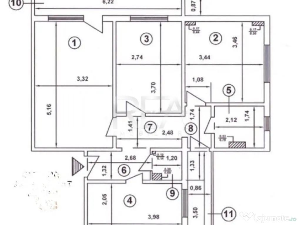 3 Camere-Etaj intermediar-Petre Ispirescu 