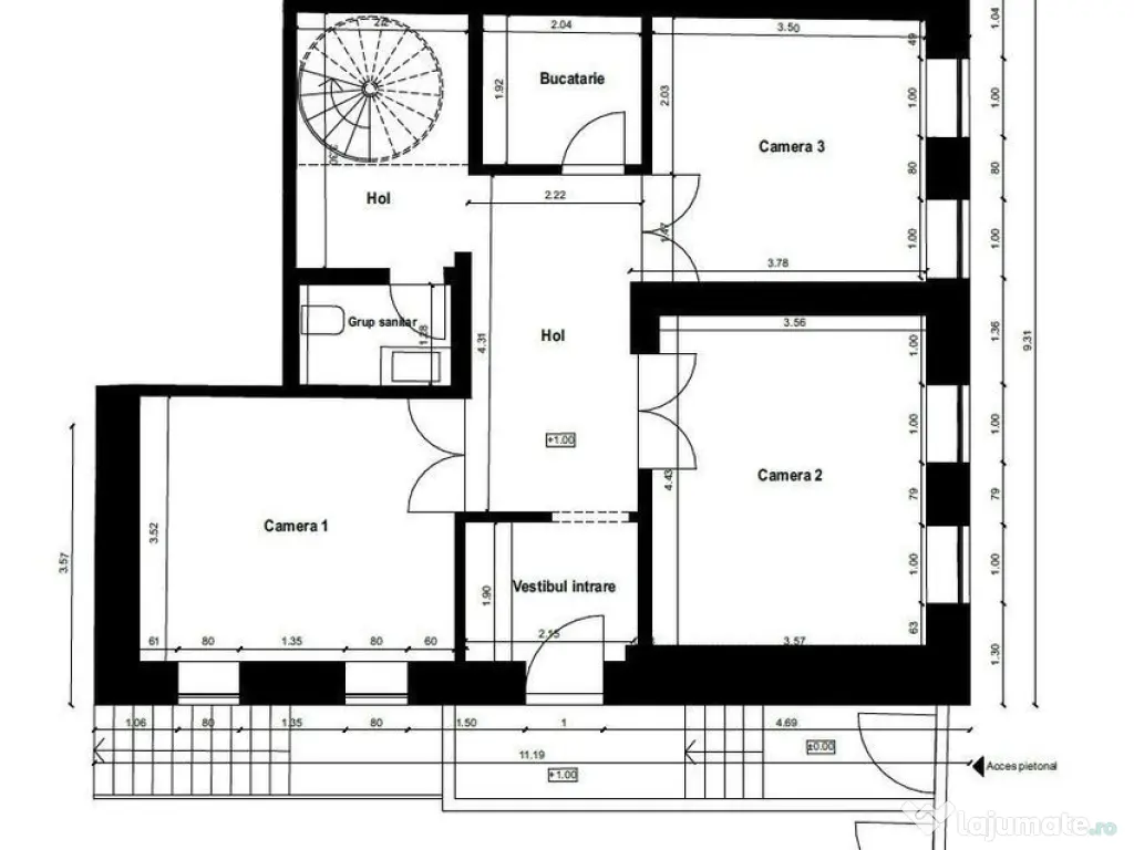 Casă de închiriat – Udriste | Ideal firmă | 174 mp 